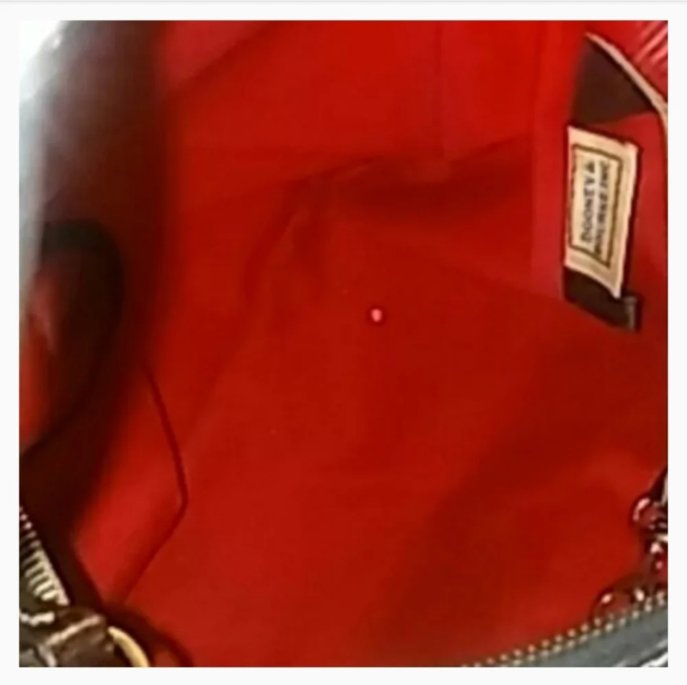 Dooney and Bourke leather giraffe pattern handbag